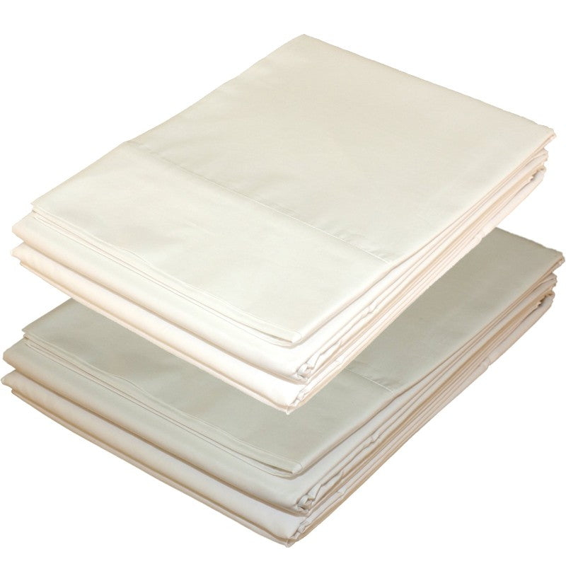 Sandwashed Silk Oversized 20 Inch Deep Pockets Sheet Set White Loft