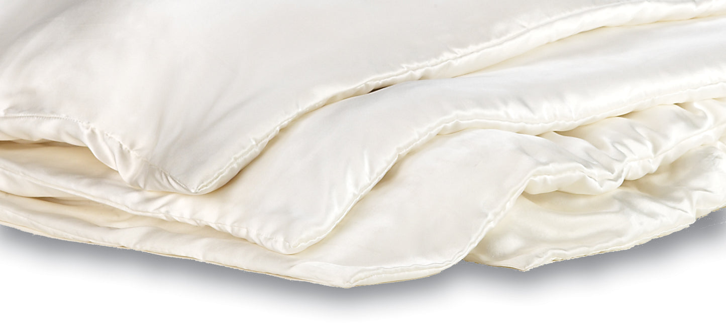Silk Filled Comforter Certified Organic Cotton Case